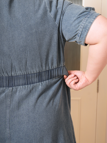 LEVI Denim Flare Hem Dress With Pockets